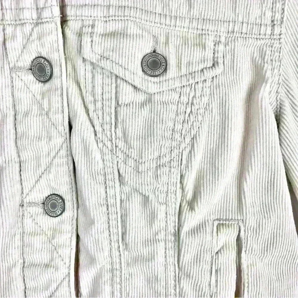 American Eagle  Corduroy Jacket Size M (fits S) Sherpa Collar Cuffs Southwestern - Picture 5 of 16